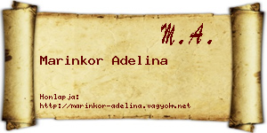 Marinkor Adelina névjegykártya